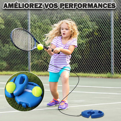 Balle Tennis - avec Système de Rebond et Base à Corde Élastique