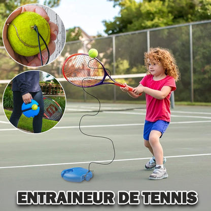 Balle Tennis - avec Système de Rebond et Base à Corde Élastique