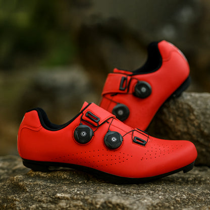 Chaussures Vélo Route SPD Vertes ou Rouges – Légères & Aérées