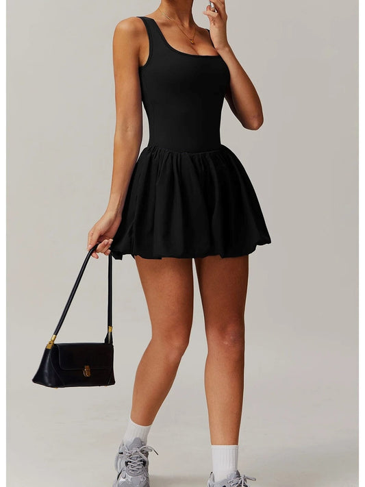 Combinaison Sport Femme Noire 2-en-1 : Élégance et Maintien pour Toutes Vos Activités