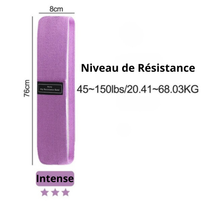 ELASTIQUE MUSCULATION - MUSCLE LE BAS DU CORPS