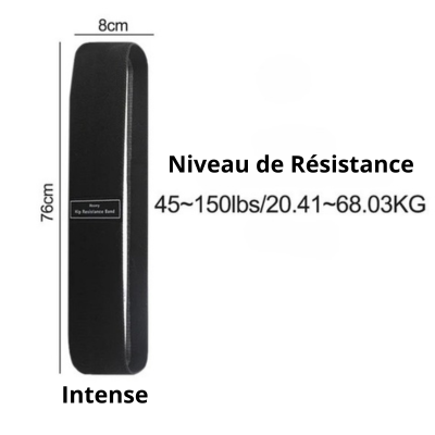 ELASTIQUE MUSCULATION - MUSCLE LE BAS DU CORPS