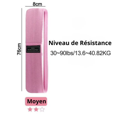 ELASTIQUE MUSCULATION - MUSCLE LE BAS DU CORPS