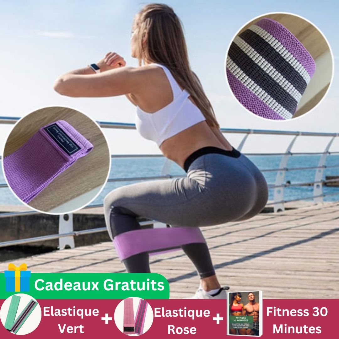 ELASTIQUE MUSCULATION | BOOTYBELLE™  | MUSCULATION JAMBES FESSES