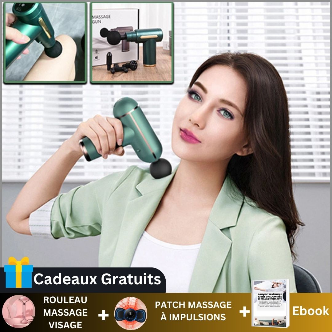 Pistolet Massage Vibration Electrique | PowerMassage™