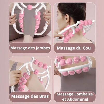 ROULEAU DE MASSAGE | CelluRoller™ | MASSAGE ANTI-CELLULITE PROFESSIONNEL 20 Roues