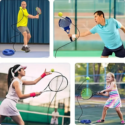 Balle Tennis - avec Système de Rebond et Base à Corde Élastique