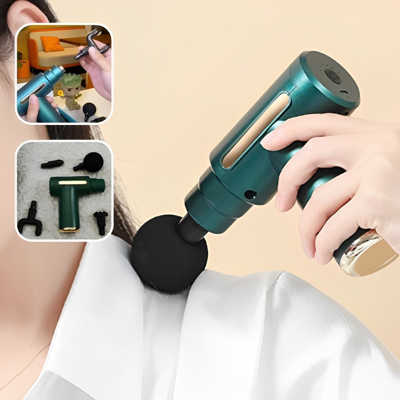 Pistolet Massage Vibration Electrique | PowerMassage™