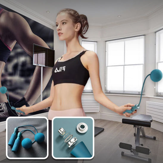 Corde à Sauter Sans Fil - Bleue